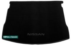 Двухслойные коврики Sotra Classic Black для Nissan Qashqai (mkI)(с запаской)(багажник) 2007-2013