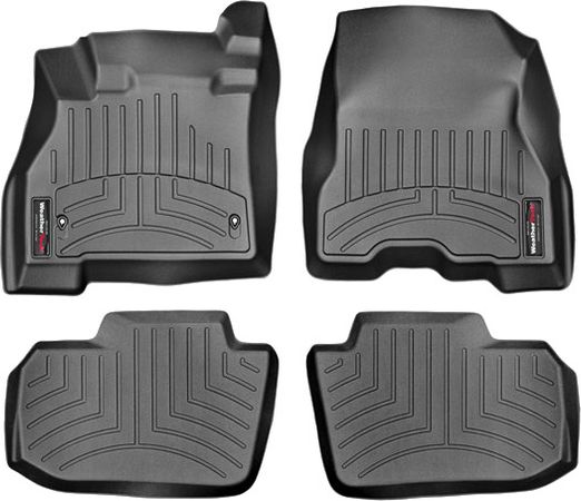 Коврики Weathertech Black для Nissan Leaf (mkI) 2010-2012 - Фото 1