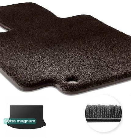 Двошарові килимки Sotra Magnum Black для Volvo V40 (mkII)(D2,D3,D4) 2012-2018; (T2,T3,T4) 2012-2019 (нижній рівень)(багажник) - Фото 1