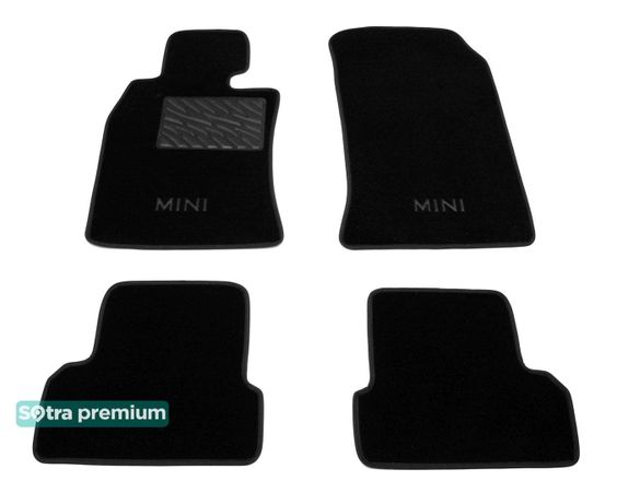 Двошарові килимки Sotra Premium Black для Mini Cooper (mkI)(R50/R53) 2001-2006 - Фото 1