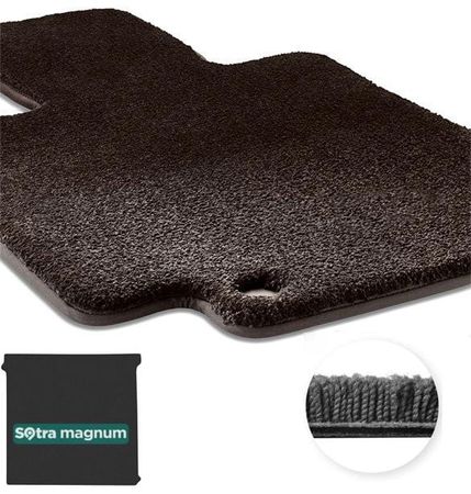 Двошарові килимки Sotra Magnum Black для Volkswagen California (T6.1)(з проходом до 1 ряду)(салон) 2019→ - Фото 1