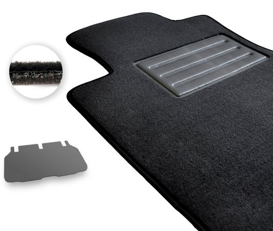 Двошарові килимки Optimal для BYD M6 (mkI)(разложенный 3й ряд)(багажник) 2010-2015 - Фото 1