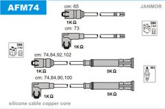 Провода зажигания JanMor AFM74 для Alfa Romeo 75 2.0t.s (AR06224) / 75 2.0t.s