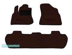 Двошарові килимки Sotra Premium Chocolate для Peugeot Partner (mkII)(Tepee)(1-2 ряд) 2008-2018