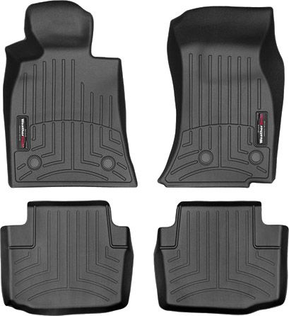 Коврики Weathertech Black для Cadillac CTS (mkIII)(sedan) 2015-2019 - Фото 1