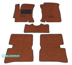 Двошарові килимки Sotra Premium Terracotta для Kia Rio (mkII) 2005-2011