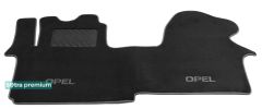 Двошарові килимки Sotra Premium Black для Opel Vivaro (mkI)(A)(1 ряд - 2 місця)(1 ряд) 2001-2014 - Фото 1