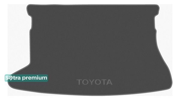 Двошарові килимки Sotra Premium Grey для Toyota Auris (mkI)(багажник) 2006-2012 - Фото 1