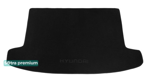 Двошарові килимки Sotra Premium Black для Hyundai Tucson (mkIV)(багажник) 2020→ - Фото 1
