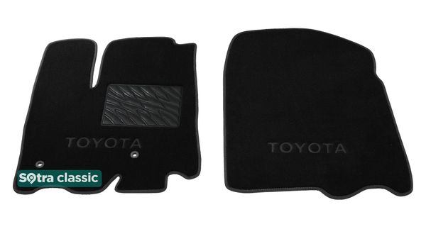 Двошарові килимки Sotra Classic Black для Toyota Sienna (mkIII)(1 ряд) 2010-2012 - Фото 1