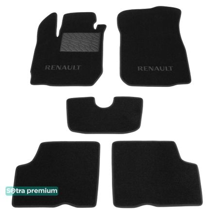 Двошарові килимки Sotra Premium Black для Renault Duster (mkI) 2014-2017 - Фото 1