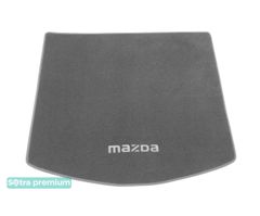Двухслойные коврики Sotra Premium Grey для Mazda CX-5 (mkI)(багажник) 2012-2017