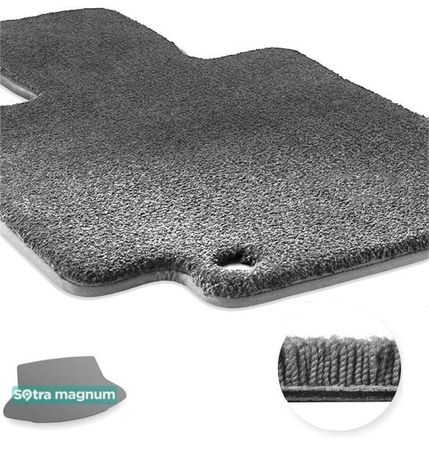 Двошарові килимки Sotra Magnum Grey для Honda Civic (mkX)(купе)(багажник) 2015-2021 - Фото 1