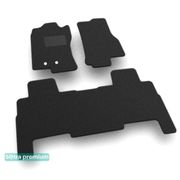 Двухслойные коврики Sotra Premium Black для Lincoln Navigator (mkIII) / Navigator L (mkIII)(1-2 ряд) 2011-2017 - Фото 1