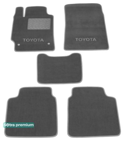 Двухслойные коврики Sotra Premium Grey для Toyota Camry (mkVI)(XV40) 2006-2011 - Фото 1