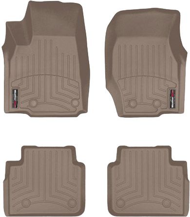 Коврики Weathertech Beige для Jeep Grand Cherokee (mkV)(WL)(long)(6 місць)(1-2 ряд) 2021-> - Фото 1