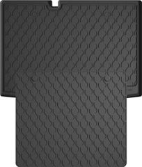 Гумовий килимок у багажник Gledring для Skoda Fabia (mkIII)(хетчбек) 2015-2021 (нижній)(багажник із захистом)