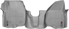 Коврики Weathertech Grey для Ford Super Duty (extended & double cab)(mkIII)(no 4x4 shifter)(raised dead pedal)(1 pc.)(1 row) 2012-2016 automatic