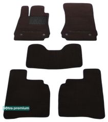 Двошарові килимки Sotra Premium Chocolate для Mercedes-Benz S-Class (W221)(long) 2006-2013