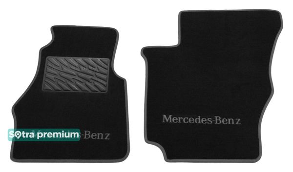 Двошарові килимки Sotra Premium Graphite для Mercedes-Benz Sprinter (W901-W905)(1 ряд - 3 місця)(1 ряд) 1994-2007 - Фото 1