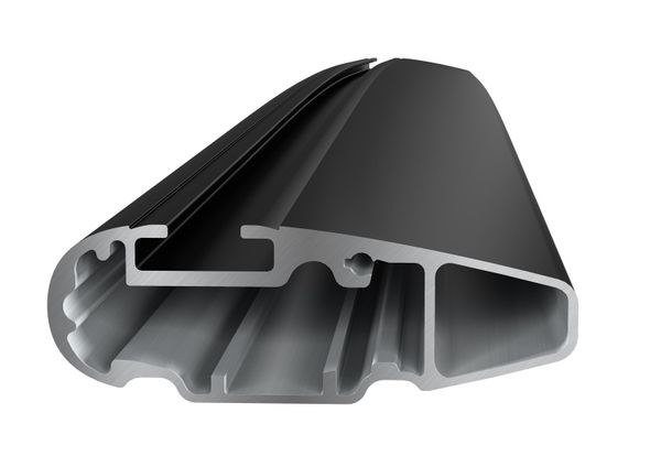 Багажник на інтегровані рейлінги Thule Wingbar Edge Black для Renault Koleos (mkII) 2017→ - Фото 4