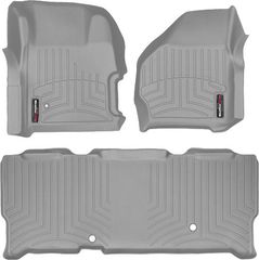 Коврики Weathertech Grey для Ford Super Duty (extended cab)(mkI)(with 4x4 shifter)(no PTO kit) 1999-2007 automatic