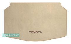 Двошарові килимки Sotra Premium Beige для Toyota Yaris (mkIV)(без дворівневої підлоги)(нижній рівень)(багажник) 2019→ - Фото 1