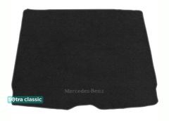 Двошарові килимки Sotra Classic Black для Mercedes-Benz GLC-Class (X253)(не гібрид)(без ніші праворуч)(багажник) 2015-2022 - Фото 1