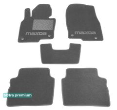 Двошарові килимки Sotra Premium Grey для Mazda CX-5 (mkII) 2017→