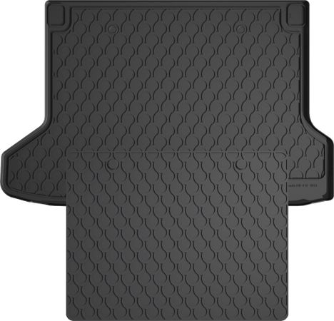 Гумовий килимок у багажник Gledring для Honda HR-V (mkII) 2013-2022 (передній привід)(без запаски)(багажник із захистом) - Фото 1