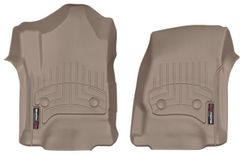 Коврики Weathertech Beige для Chevrolet Silverado (extended & double cab)(mkIII)(with 4x4 shifter)(with short console)(1 row) 2014→