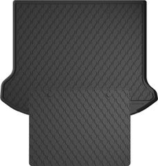 Гумовий килимок у багажник Gledring для Volvo XC60 (mkI) 2008-2017 (з докаткою)(багажник із захистом)