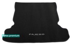 Двошарові килимки Sotra Premium Black для Mitsubishi Pajero (mkIII-mkIV)(5-дв.)(багажник) 1999-2021