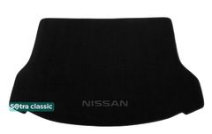 Двухслойные коврики Sotra Classic Black для Nissan X-Trail (mkIII)(5 мест)(верхний)(багажник) 2013-2021