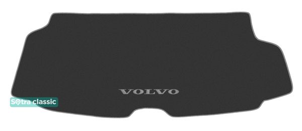 Двошарові килимки Sotra Classic Grey для Volvo XC90 (mkII)(розкладений 3й ряд)(багажник) 2015-2022 - Фото 1