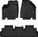 Коврики WeatherTech Black для Nissan Pathfinder (mkV); Infiniti QX60 (mkII)(1-2 row) 2021→