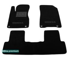 Двухслойные коврики Sotra Premium Black для Honda CR-V (mkIV)(4 клипсы) 2012-2018