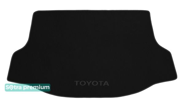 Двошарові килимки Sotra Premium Black для Toyota RAV4 (mkIV)(з докаткою)(багажник) 2012-2018 - Фото 1