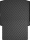 Резиновые коврики в багажник Gledring для Skoda Kodiaq (mkI) 2016→ (без двухуровневого пола)(нижний)(без запаски)(багажник с защитой)