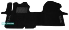 Двухслойные коврики Sotra Premium Black для Opel Vivaro (mkI)(A)(1 ряд - 3 места)(1 ряд) 2001-2014
