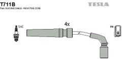 Дроти запалювання Tesla T711T7 для Chevrolet / Daewoo / ЗАЗ Lanos / Aveo / Cruze / Nubira / Lacetti (1.4 / 1.6)(F14D3; L44; A16DMS; LDT; LXT; LDE) - Фото 2