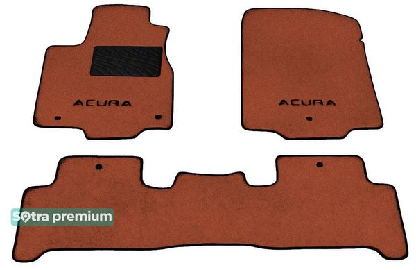 Двухслойные коврики Sotra Premium Terracotta для Acura MDX (mkII)(1-2 ряд) 2007-2013 - Фото 1