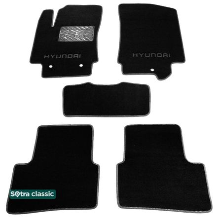 Двухслойные коврики Sotra Classic Black для Hyundai Creta (mkI) 2014-2021 - Фото 1