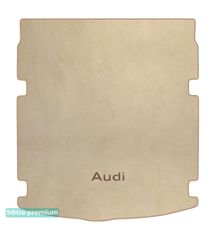 Двошарові килимки Sotra Premium Beige для Audi A6/S6/RS6 (mkIV)(C7)(седан)(з вирізами під сітку)(багажник) 2011-2018