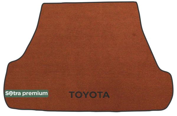 Двошарові килимки Sotra Premium Terracotta для Toyota Land Cruiser (J200)(без вирізів під 3 ряд)(багажник) 2007-2015 - Фото 1
