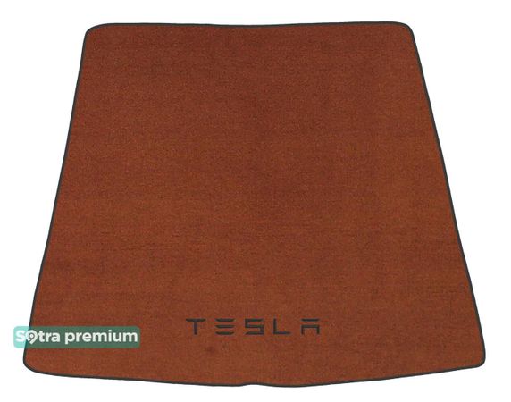 Двошарові килимки Sotra Premium Terracotta для Tesla Model S (mkI)(багажник) 2012→ - Фото 1