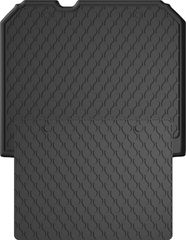 Гумовий килимок у багажник Gledring для Audi Q3/RS Q3 (mkI) 2011-2018 (з сіткою в лівій ніші)(верхній)(багажник із захистом)