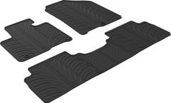 Резиновые коврики Gledring для Kia Sorento (mkIII) 2015-2020 АКПП