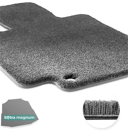 Двошарові килимки Sotra Magnum Grey для Mercedes-Benz C-Class (A205)(кабріолет)(багажник) 2015-2022 - Фото 1