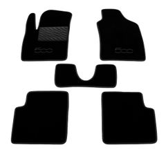 Двухслойные коврики Sotra Custom Classic Black для Fiat 500 (mkI)(без креплений) 2007-2012